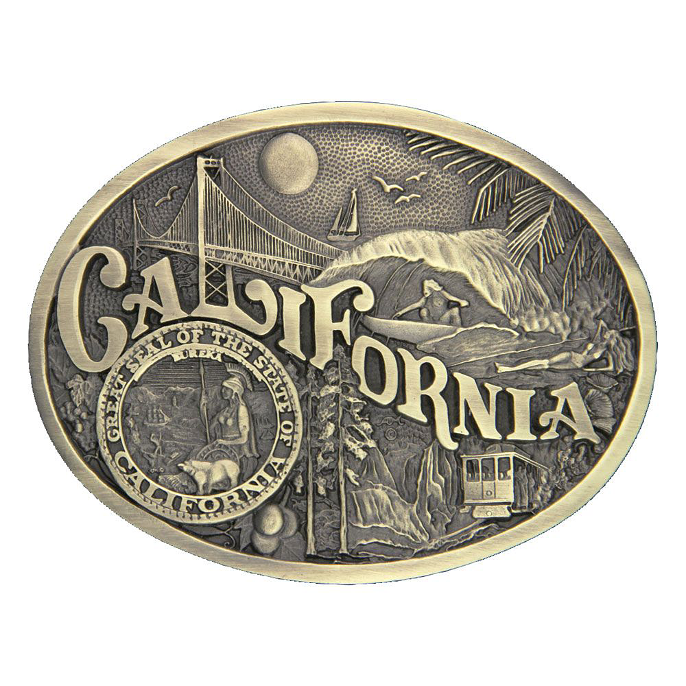 Montana Silversmiths California State Heritage Attitude Buckle | Bass ...